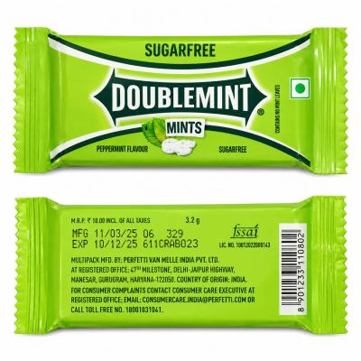 DOUBLEMINT MINTS SUGAR FREE FLAVOURED PEPPERMINT 32g
